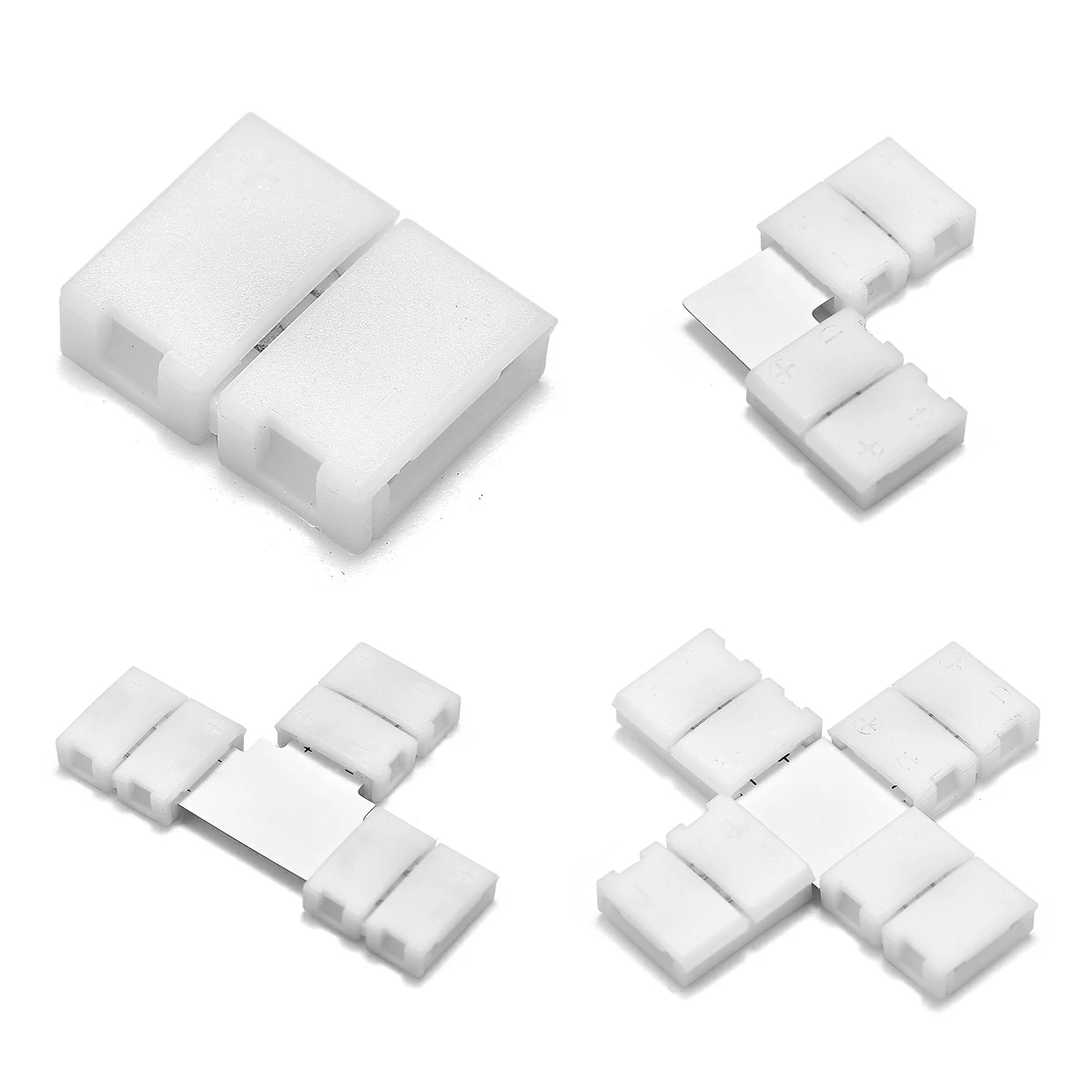 Solderless LED Strip Connectors
